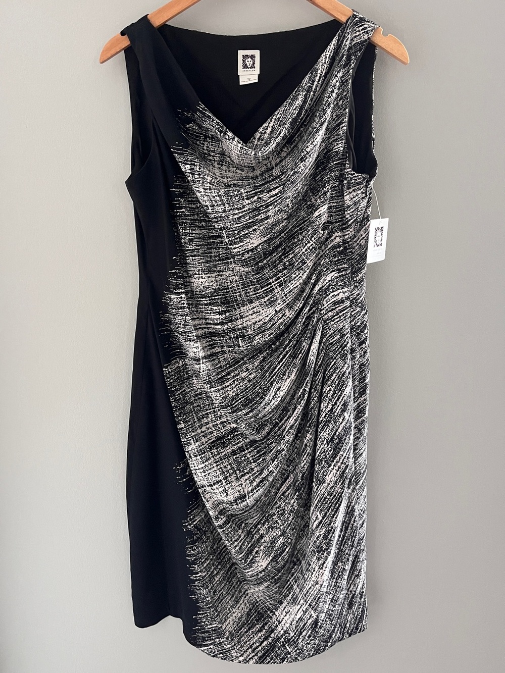 NWT Anne Klein Black and White Dress